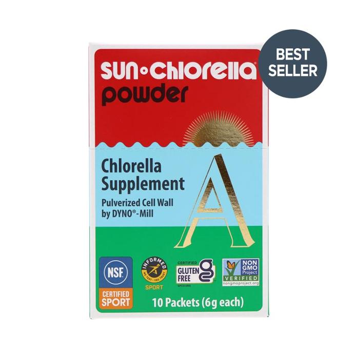 Sun Chlorella Powder 10 Packets 6 grams each packet 10 to 20 day supply