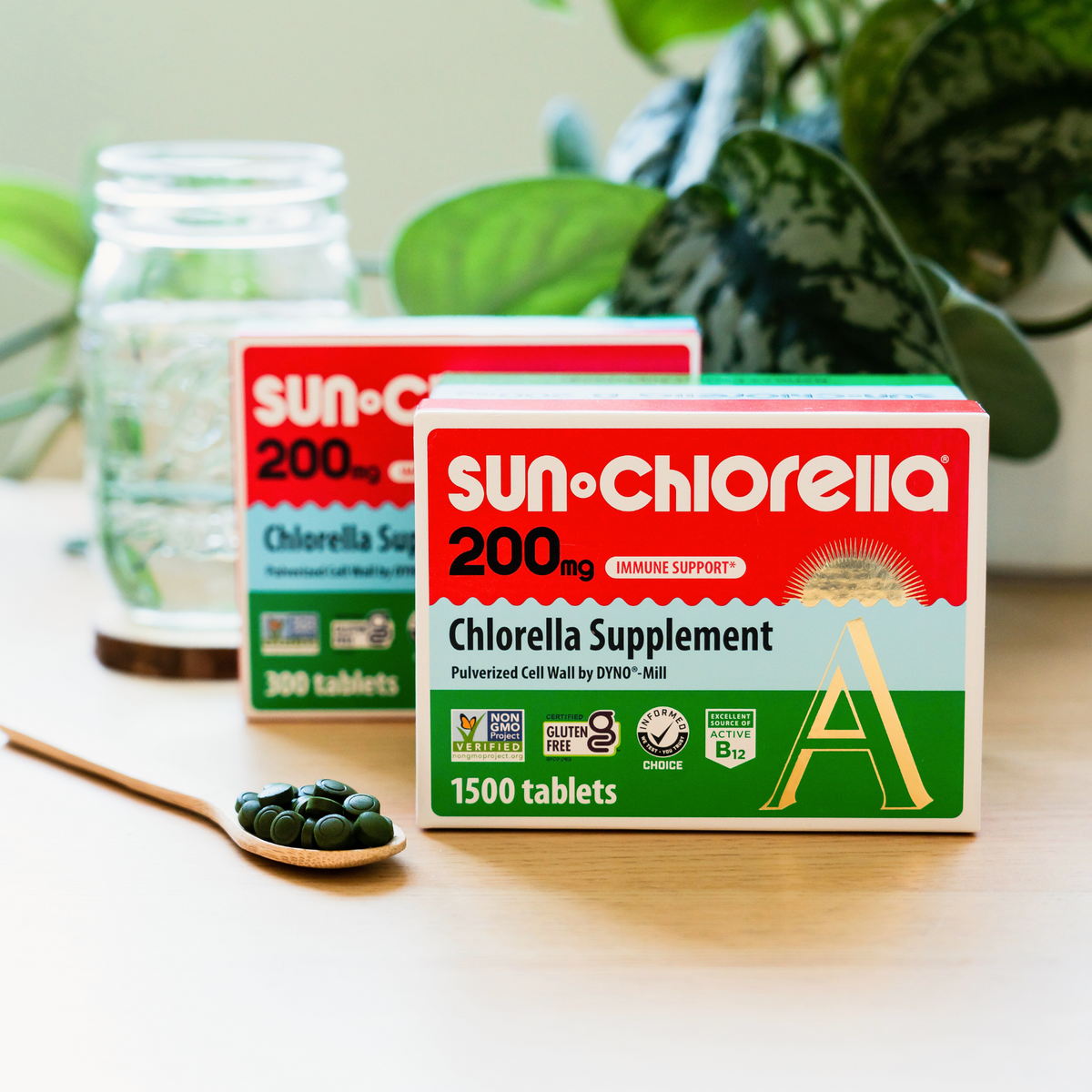 Sunlight Tablets Sun Chlorella Tablets 200mg | 90%+ Pulverized Cell Wall | Whole-Food B ...