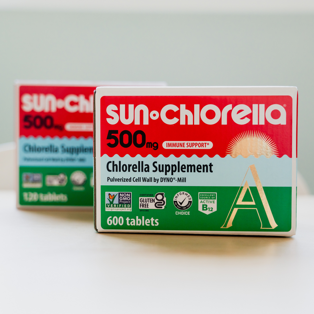Sun Chlorella Tablets 500mg | 90%+ Pulverized Cell Wall | Whole-Food B ...