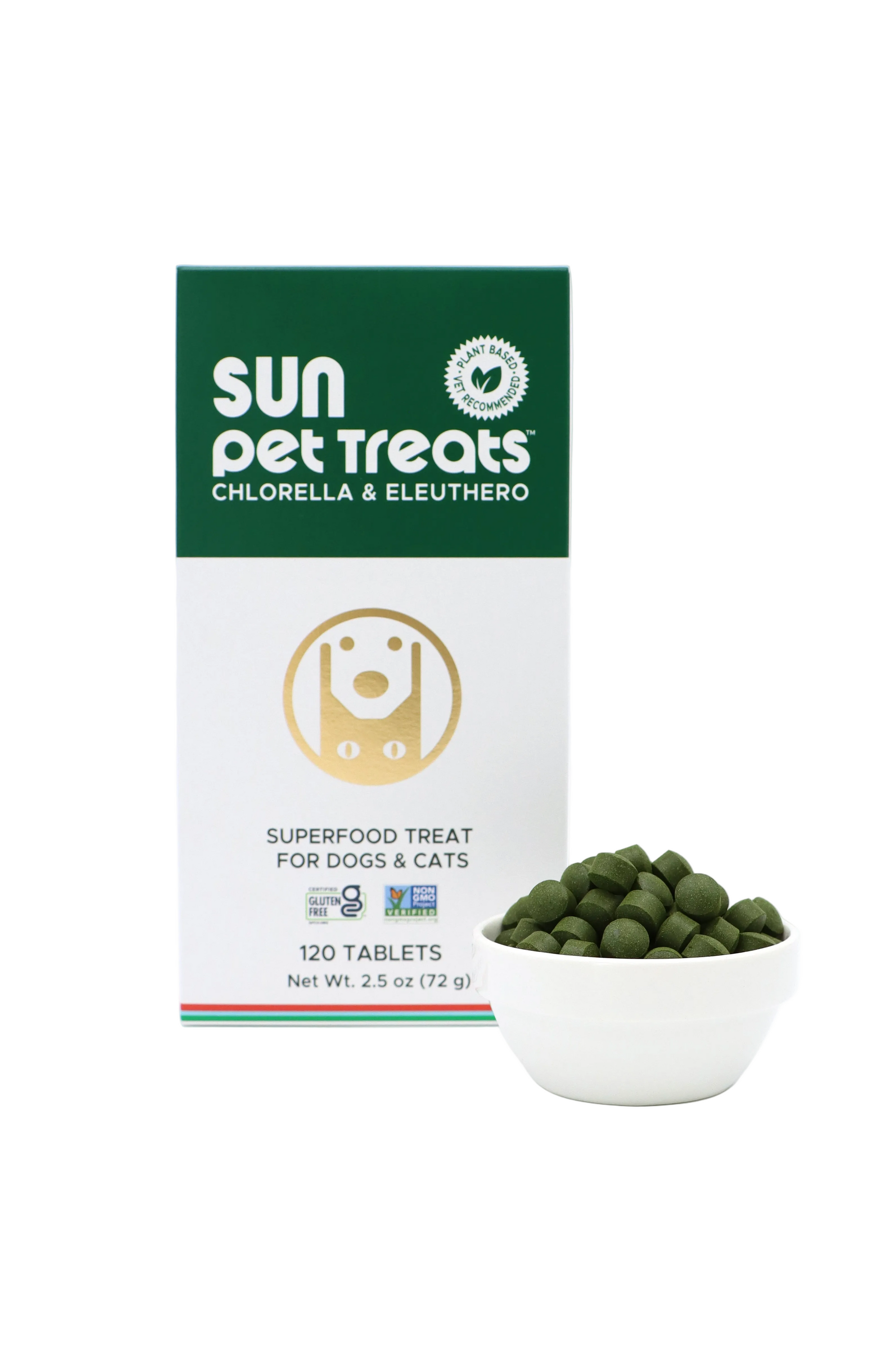 chlorella plant fertilizer Sun Pet Treats (120 Tablets) – Sun Chlorella USA