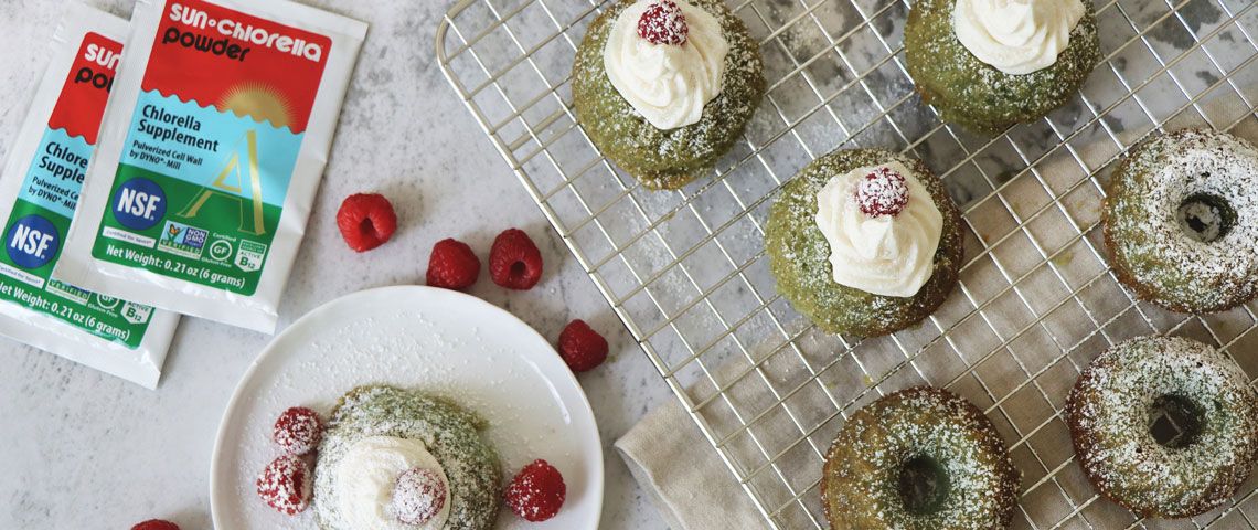 Mini Chlorella Bundt Cakes