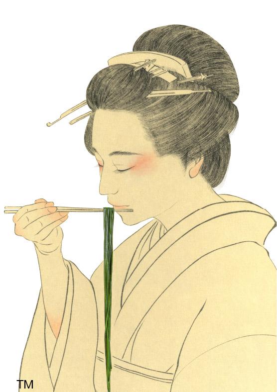 Chlorella Udon Noodles - Edo Era cover illustration is trademarked by Sun Chlorella Corp.