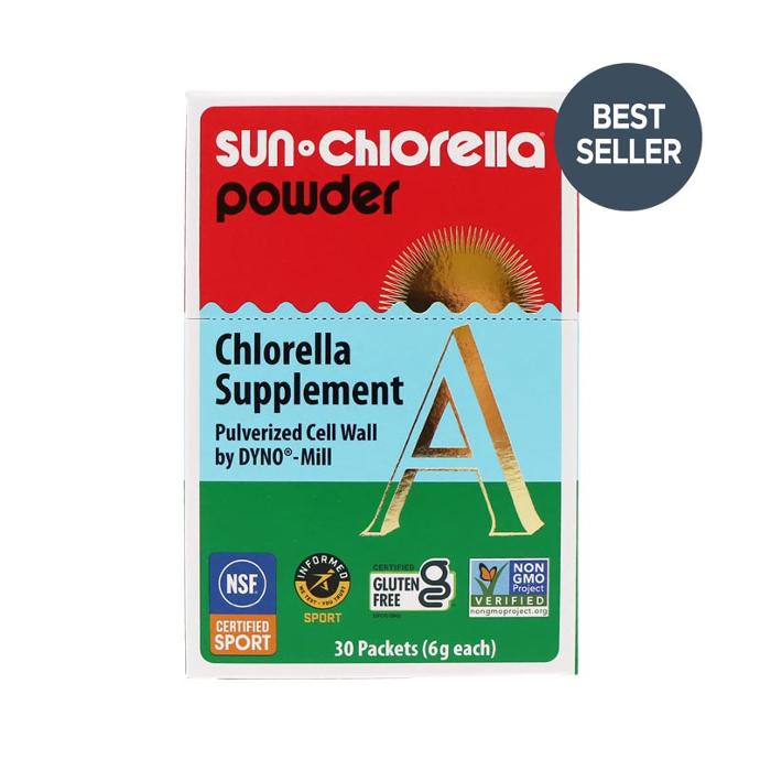Sun Chlorella Powder 30 Packets 6 grams each