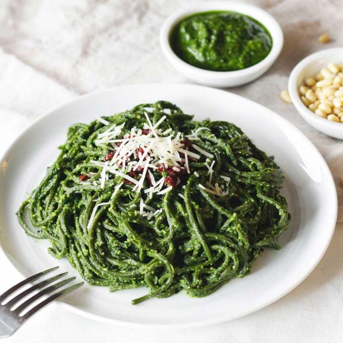 Nutrient dense Chlorella Udon Noodles