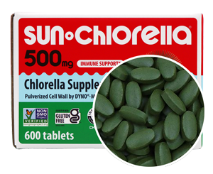 600 Sun Chlorella Tablets 500mg Each Typically a 3-Month Supply