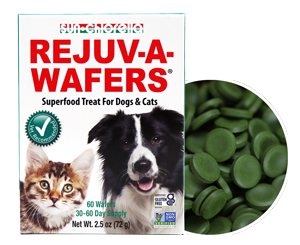 Rejuv-A-Wafers Chlorella Superfood Treat for Pets 60 Wafers Typically a 1-2 month supply