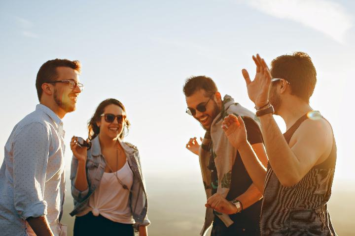 Group of friends enjoying the day