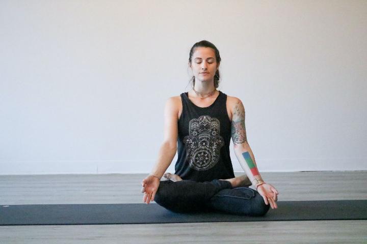 Woman doing yoga