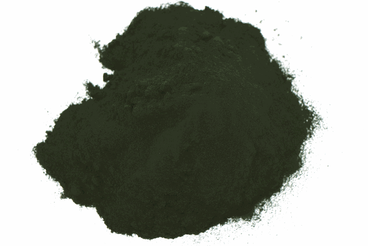 Chlorella in powdered form