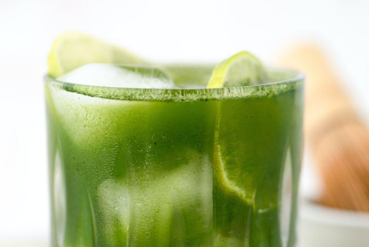Iced Chlorella Green Beverage