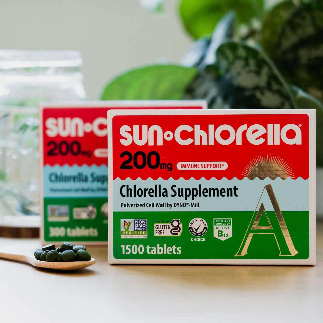 Sun Chlorella 200mg Tablets - Immune Health Supplement