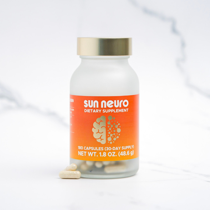 Bottle of Sun Neuro dietary supplement