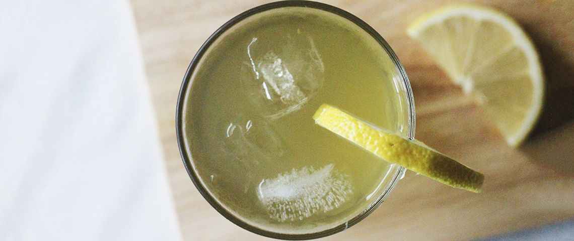 This ginger iced tea uses eleuthero, an adaptogen that can help your body better respond to stress.