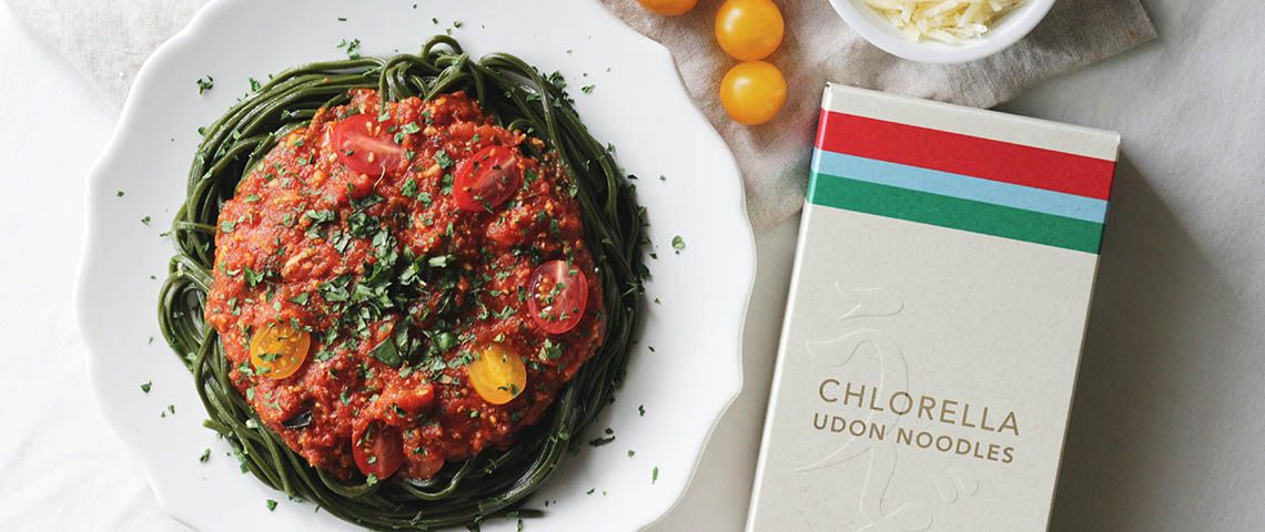 Cheesy Marinera Chlorella Udon Pasta