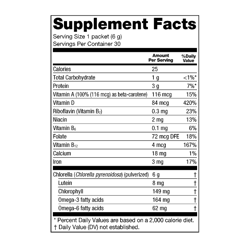 SUN CHLORELLA POWDER - 1 PACKET (6G)