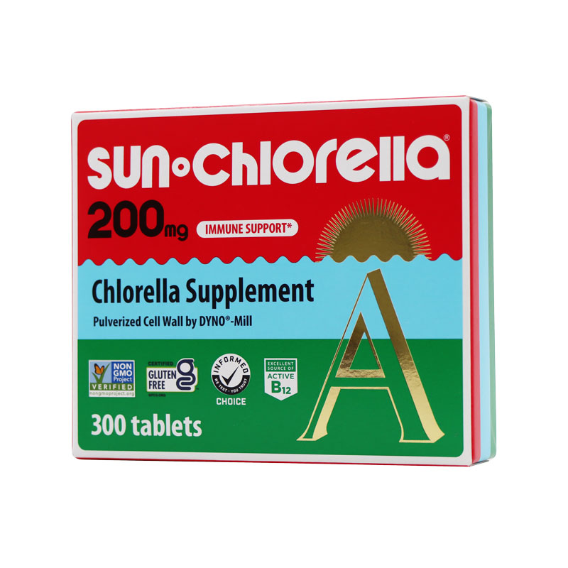 SUN CHLORELLA TABLETS 200MG - 300 TABLETS