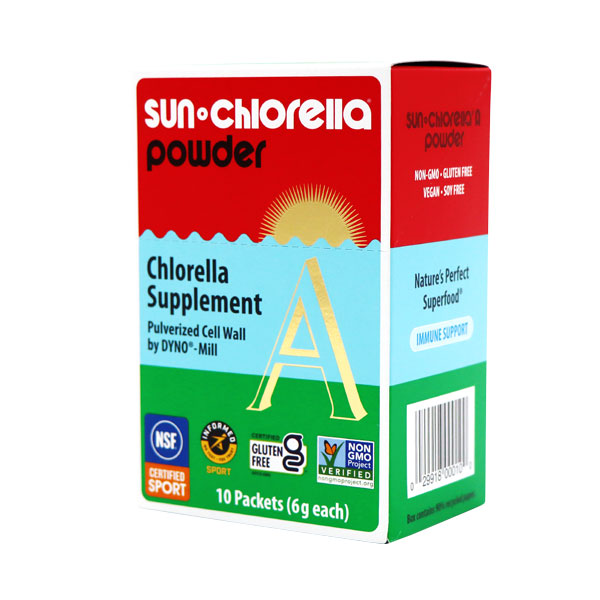 SUN CHLORELLA POWDER - 10 PACKETS (6g each)