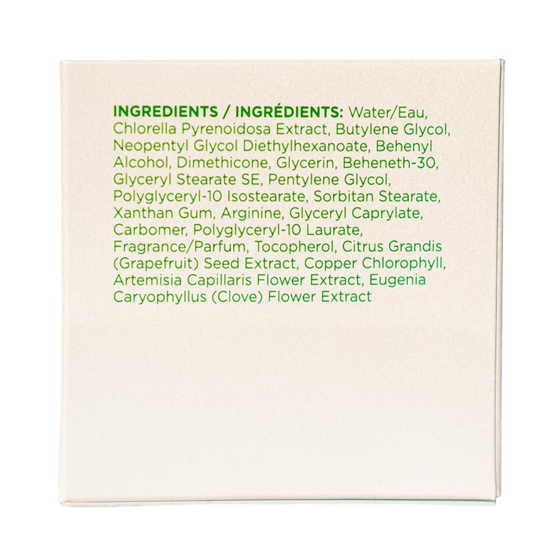 Sun Chlorella Cream Ingredients
